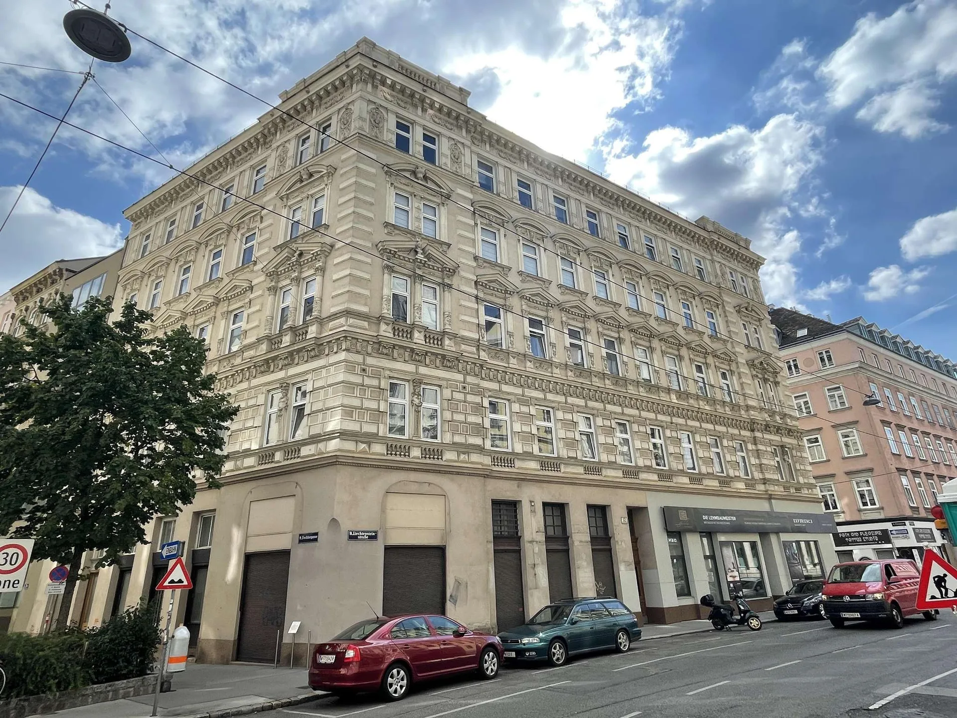 Liechtensteinstraße Wien vor der Fassadensanierung