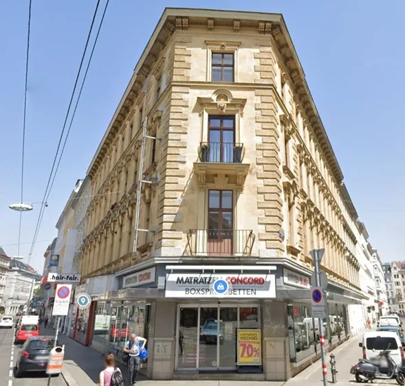 Wallensteinstraße Wien vor der Fassadensanierung